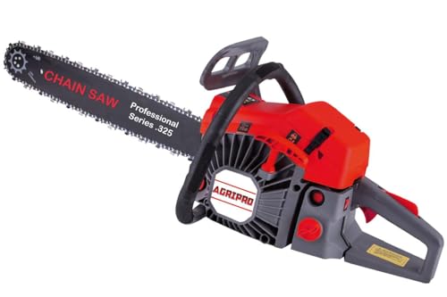 Image of Agripro AG-6400, 62CC | 4.5Hp | Powerful 2 Stroke Petrol Chainsaw | 24 Inch Chainbar and Chain | For Wood Cutting, Gardening & Farm Use | Low Fuel Efficient