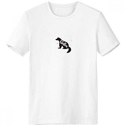 T-shirt blanc ras du cou motif glouton : une idée cadeau originale pour homme