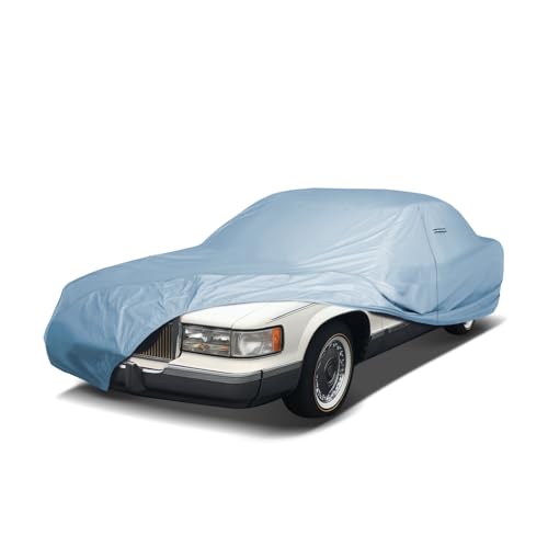 Image of iCarCover Premium Car Cover for 1993-1996 Cadillac Fleetwood Heavy Duty Waterproof All-Weather Automobiles Custom Fit Indoor Outdoor UV Snow Protection Covers with Straps and Bag