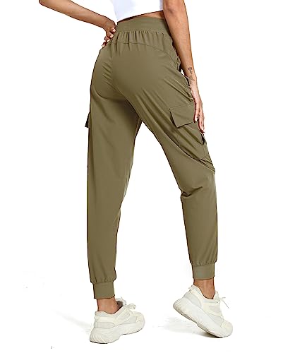 Haowind Womens Cargo Pants with Pockets Quick Dry Workout Joggers
