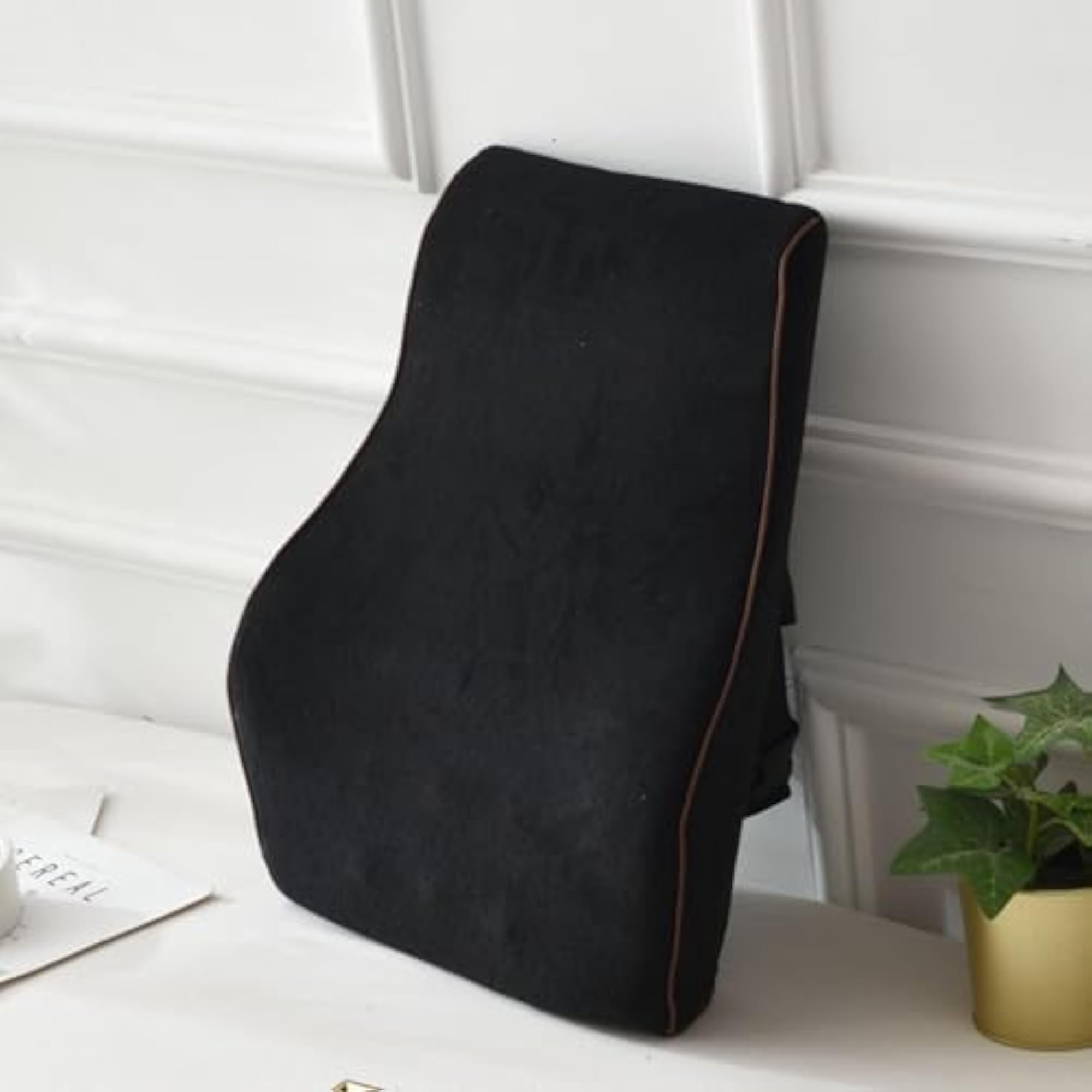 Support Pillow Back Rest Memory Foam, Black