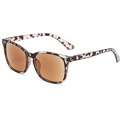 KOOSUFA Classic Reading Sunglasses Blue Light Blocking Sun Readers Eyeglasses UV400 Protection UV Resistant Outdoor Eyewear for Men Women Tortoiseshell Brown 1.25