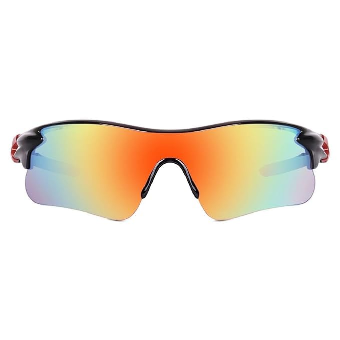 Image of Black Jones Sports Sunglasses for men and women Cycling Mountain Travelling Cricket Trekking Baseball Fishing Cycling Running Golf Motorcycle Tac Glasses UV400