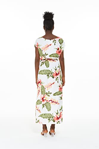 Image of Hawaii Hangover Women's Hawaiian Cap Sleeve Maxi Dress Signature Prints