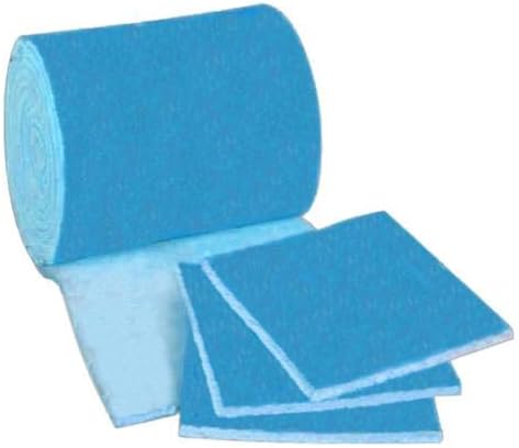 HVAC/Air Filter Media Roll, Blue/White MERV6 Polyester Media - 1 inch x 24 inch x 24 Foot