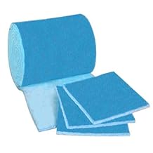 Aquarium/Pond/Sump Pump Filter Media Roll, Blue/White MERV6 Polyester Media - 1 inch x 24 inch x 10 Foot Over 20 sq ft