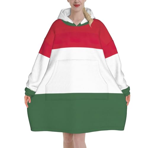 Couverture à capuche Hongrie en flanelle pour vos soirées télé hivernales