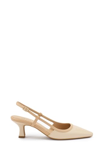 Slingback Frau en cuir nude : finis les pieds douloureux en talons