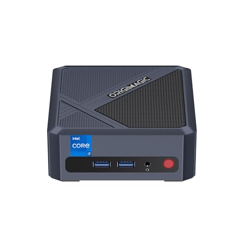 Mini PC i7 Windows 11 Pro ORIGIMAGIC N3 Intel Core i7-12700H 32GB DDR4 3200Mhz 512GB M.2 NVMe SSD | 2.5G LAN | Wi-Fi 6 | Bluetooth 5.2 | USB 3.2Gen2*3 | Quad Display(2*HDMI+2*Thunderbolt 4)