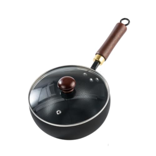 Wok con mango de madera y fondo plano de hierro miniatura 6