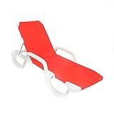 Tumbona de playa reclinable y abatible. Estructura de una sola pieza con reposabrazos incorporado. Muy elegante por su bonito Tejido de textiline 2x2. Comodidad asegurada para tomar relajantes baños de sol en verano, aunque recomendamos que no sean muy largos y los combines descansando bajo una de nuestras sombrillas CREVICOSTA Protección total contra los rayos UV.