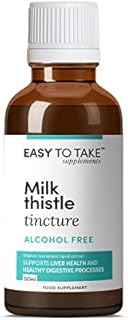 EASY TO TAKE Milk Thistle Tincture Drops 50ml | Supports Liver Health & Healthy Digestive Processes | Liquid Extract of Milk Thistle (Silybum Marianum) | 100% Natural and Alcohol Free
