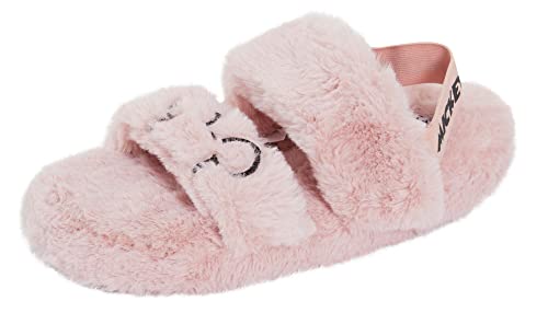 Disney Chaussons Mickey Mouse en fausse fourrure pour femme, rose, 37 EU