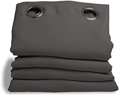 Moondream3-in-1 Sound Insulation Curtain, Blackout Curtain and Thermal Insulation, Patented Technology, Grommet, 55" Width x 63" Length, Grey (Metal MC732), 1 Panel