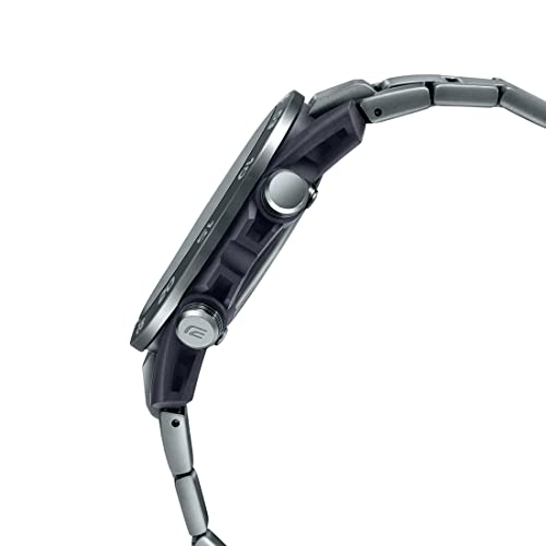 Casio Edifice ECB-2000DC-1ADF Black Analog-Digital Dial Gray Ion Plated Stainless Steel Band Men's Watch Smartphone Link Tough Solar ED565 - Image 2