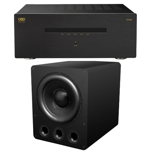 Image of OSD Audio High-Performance 5-Channel Amp & 15" Subwoofer Home Audio Bundle – 210W RMS per Channel & 1600W Peak Sub – Ideal for Home Cinema Setups