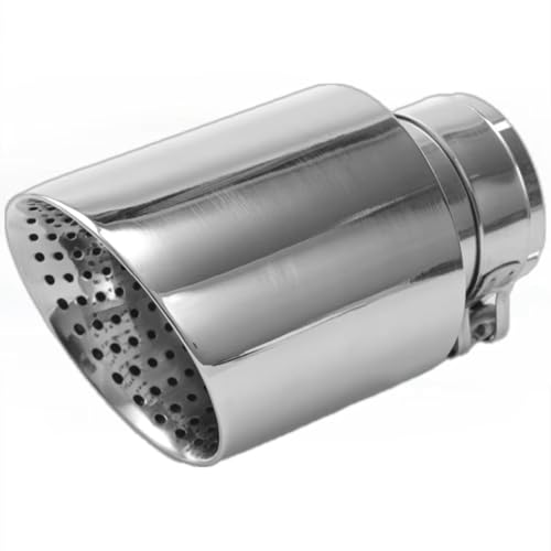 Terminales de escape de acero para coche con boquilla silenciadora de 70mm
