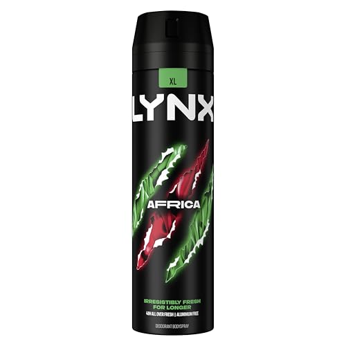 Lynx Limited Edition FIFA Africa Aerosol Body Spray men's deodorant with a mandarin & sandalwood scent for 48 hours of odour-busting freshness 200 ml