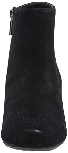 Kenneth Cole REACTION Women's Road Stop Ankle Boot, Black Suede, 7.5