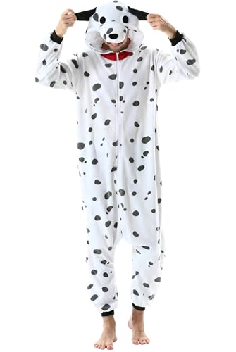 DarkCom Unisexe Adulte Cosplay Dalmatien Animal Onesie Une pièce Pyjama 2XL – vue 2