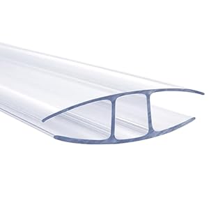 Floordirekt Hohlkammerplatte - Stegplatten Doppelstegplatten aus Polycarbonat - Hohlkammerplatten für Garten, Gewächshaus & Modellbau - 60,5 x 121 cm (Stärke: 4 mm, Transparent)