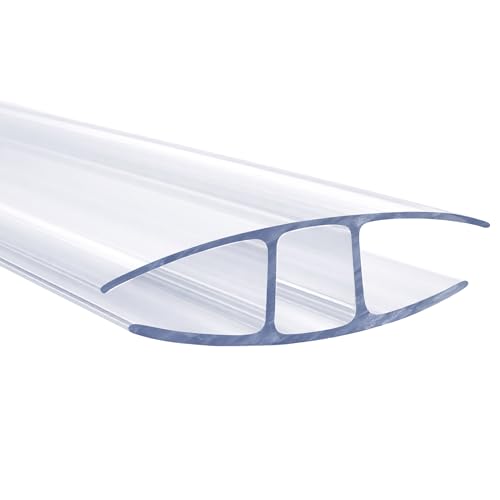 Floordirekt Hohlkammerplatte - Stegplatten Doppelstegplatten aus Polycarbonat - Hohlkammerplatten für Garten, Gewächshaus & Modellbau - 60,5 x 121 cm (Stärke: 4 mm, Transparent)