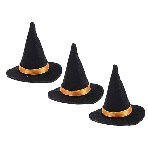 Accessoire bouteille de vin Halloween chapeau feutre pour décoration table soirée