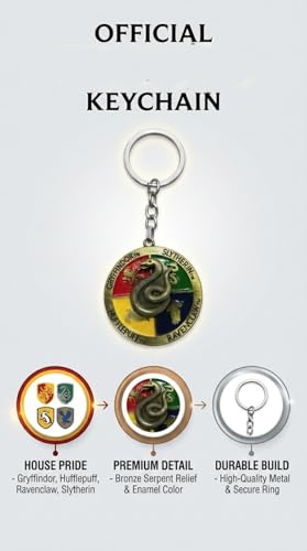 Image of Fashion fusion Harry Potter Rotating Metal Keychain for Car & Bike | Metallic Rotating Unique Keychain Keyring for Gifting