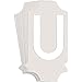 Brady 5040 Series Number and Letter Labels, Pack of 10 Labels, White, U