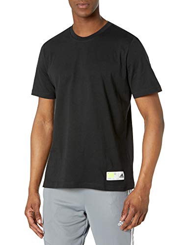 Adidas Mens Tech Grade Tee Noir M - Maillot entraînement fitness homme séchage rapide