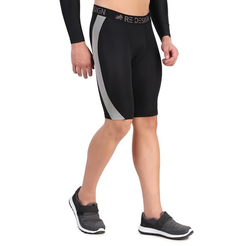 Image of ReDesign Apparels Nylon Compression Shorts Tights for Multi Sports (Color Options)