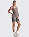 G4Free Maternity Athletic Tank Top Removable Padded Side Ruched Running Cami Tanks Slim Fit Sleeveless Pregnancy Loungewear(Taupe,M)