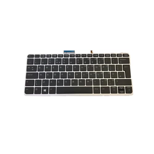 Clavier de rechange pour ordinateur portable HP Elite x2 1011 G1 noir layout UK English