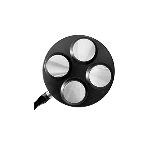 Frigideira Teflon 4 Ovos/hamburgueres Antiaderente Com Tampa