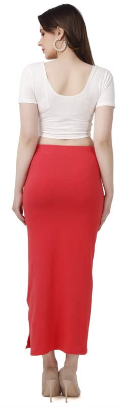 Image of Lycra Blend Cotton Saree Shapewear Petticoat for Women and Girls, Skirts Shapewear Dress for Saree