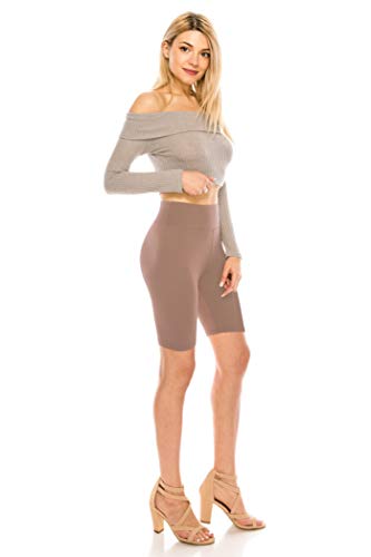 Image of ALWAYS Women's High Waist Bike Shorts - Athletic Workout Tummy Control Stretch Running Yoga Pants