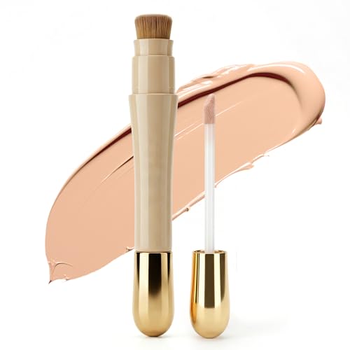 Under Eye Concealer, Full Coverage Liquid Concealer with Double Head, Waterproof Corrector Makeup...