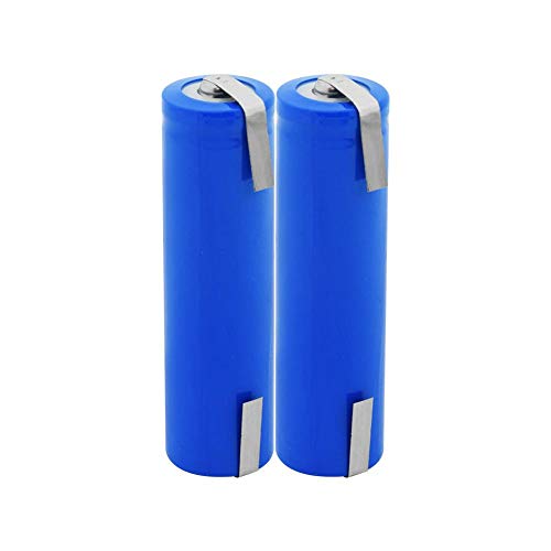 Styleart Batería de Litio de Iones de Litio de 2800 mAh para antorcha DVD portátil Recargable 3.7V 18650 batería de Repuesto de células 2pieces