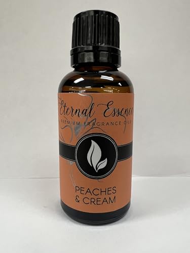 Image of Eternal Essence Oils Peaches & Cream 30ml Premium Fragrance Oil - for Candle, Soap Making, Aromatherapy, Diffusers, Home Care, & Humidifiers