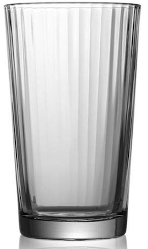 Circleware Hill Street Juice Drinking Glasses, 4 piece Set, Heavy Base Tumbler Beverage Ice Tea Cups, Home & Kitchen Entertainment Glassware for Water, Milk, Beer, Whiskey Bar Decor, 7 oz, Clear