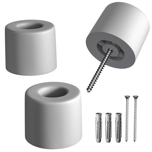 LouMaxx Türstopper Boden aus Gummi - 3er Set in weiss - Bodentürstopper - Türstopper zum Schrauben - Bodenmontage - Der Perfekte Schutz gegen anschlagende Türen LouMaxx Türstopper Boden aus Gummi - 3er Set in weiss - Bodentürstopper - Türstopper zum Schrauben - Bodenmontage - Der Perfekte Schutz gegen anschlagende Türen