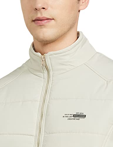 Image of Qube By Fort Collins Men's nylon Standard Length Regular Fit Quilted Bomber Jacket - Winter Warm, Insulated, Ribbed Cuffs, and Stylish Design