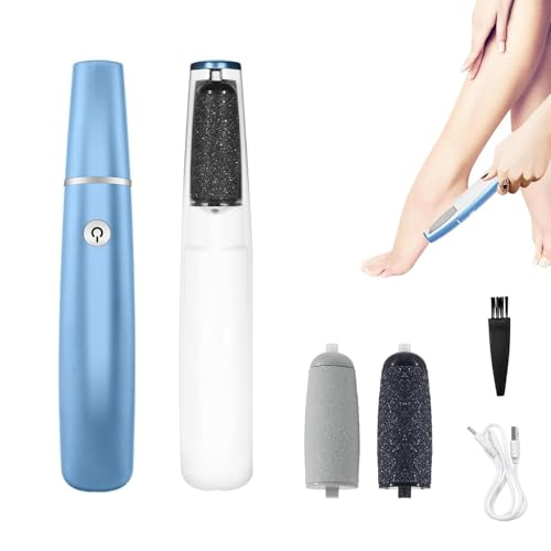 Rimozione Dei Calli Elettrico, Pedicure Elettrico Professionale, Imuovi Calli Piedi Elettrico, Ricaricabile Pedicure Per Lima Del Piede,2 Rullo Ricambio, 2 Velocità Per Pedicure Togli Calli Cura
