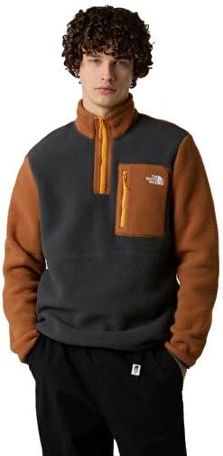 THE NORTH FACE Men's Yumiori Quarter Zip Jacket | Lightweight Fleece Coat With Embroidered Logo, Secure Zip Chest Pocket - Image 3