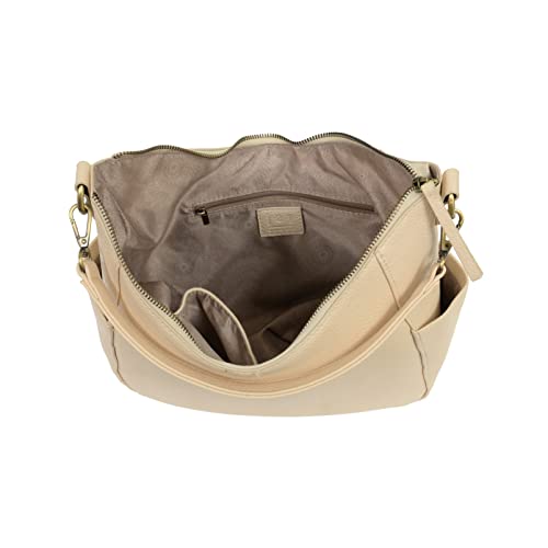 Image of Joy Susan Womans Trish Convertible Hobo Bag - Alabaster