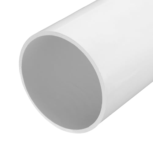 QUARKZMAN Tubo Redondo Rígido de PVC 147.6mm ID 160mm OD 35cm/14' de Longitud Blanco de Alto Impacto para Tubería de Agua, Manualidades, Funda de Cable