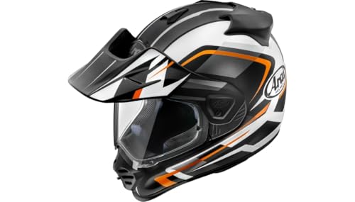 Arai XD-5 Discovery Unisex-Adult Dual Sports Motorcycle Helmet - Orange Frost / Medium, 0140-0334