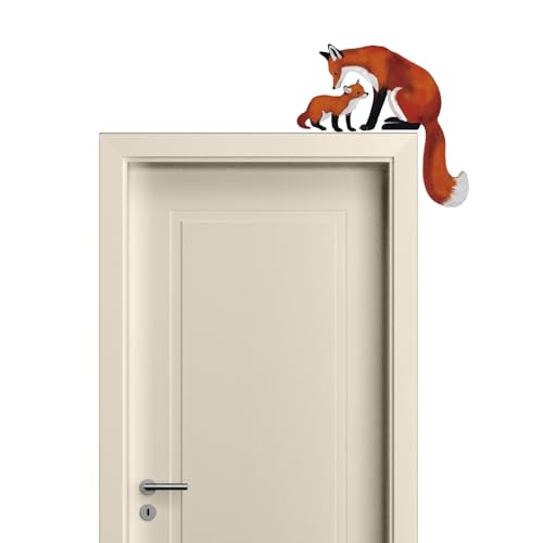 Vinilos Decorativos Zorros Rojos para Pared y Puerta miniatura 2