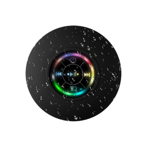 Radio de Ducha Impermeable Am/FM - Altavoz inalámbrico con Taza de succión | bluetoth 5.0, computadora portátil, Resistente al Agua, Ideal para baño, Playa, Piscina, Campamento, Ciclismo, Senderismo