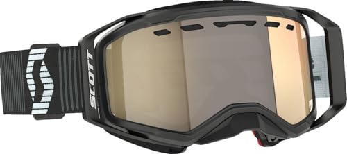 SCOTT Prospect 2.0 Sand Dust Light Sensitive Adult Snow Goggles - Black/White-Bronze Chrome/One Size